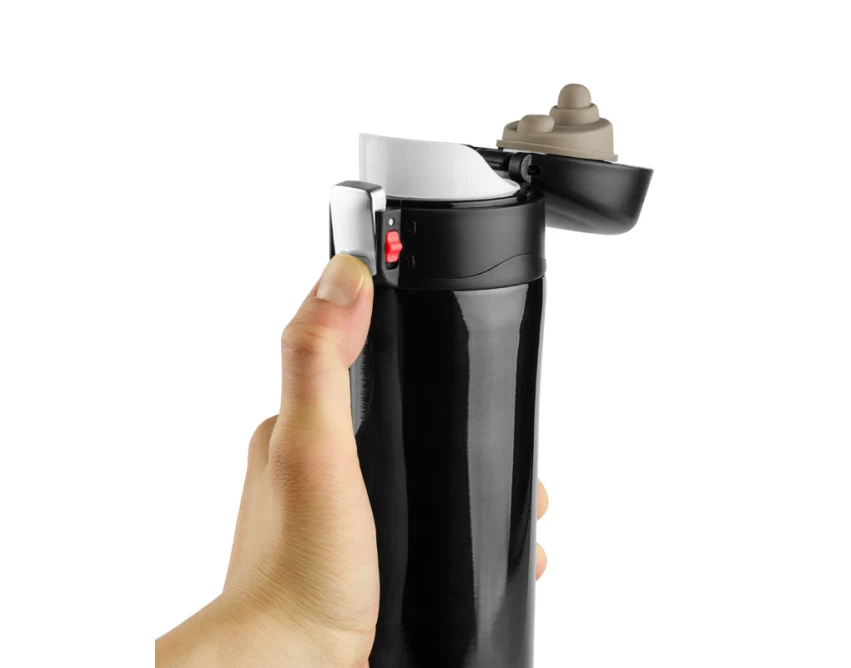 Lock kubek termiczny z logo firmy 440 ml czarny