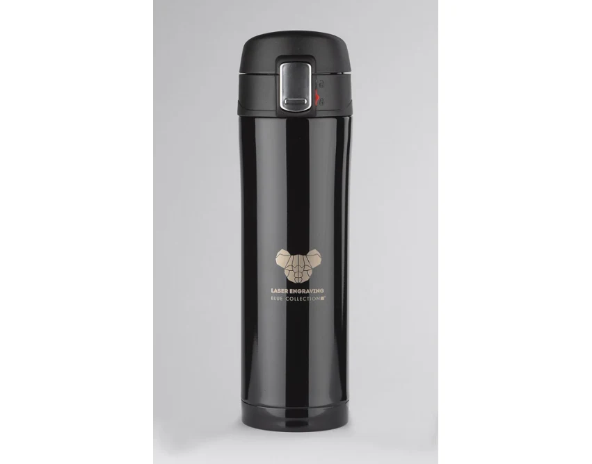Lock kubek termiczny z logo firmy 440 ml czarny