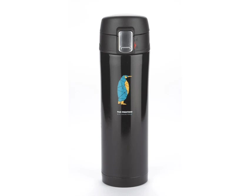 Lock kubek termiczny z logo firmy 440 ml czarny