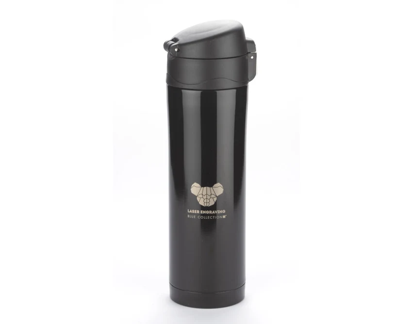 Lock kubek termiczny z logo firmy 440 ml czarny