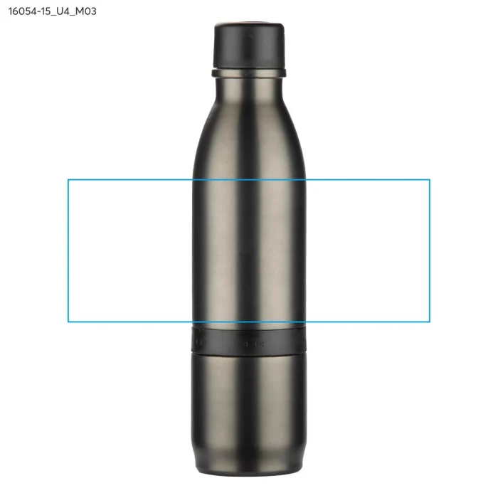 Schemat znakowania dla Nadruk UV - U4 na gadżecie: DRINNO butelka termiczna 500 ml grafitowa 2-w-1