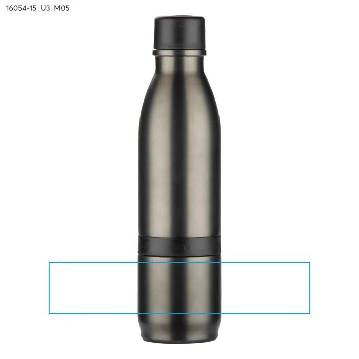 Schemat znakowania dla Nadruk UV - U3 na gadżecie: DRINNO butelka termiczna 500 ml grafitowa 2-w-1