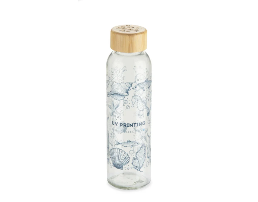 VOSA butelka szklana z logo 500 ml, szkło z recyklingu