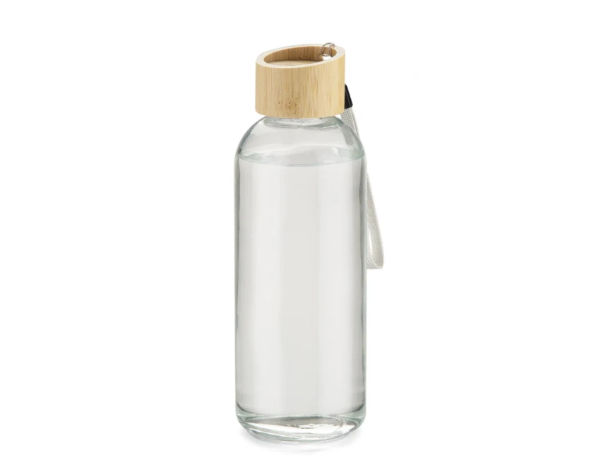 VITRO butelka szklana do wody 650 ml z bambusem