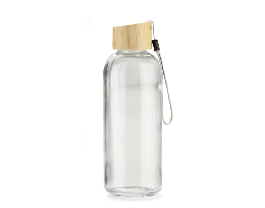 VITRO butelka szklana do wody 650 ml z bambusem