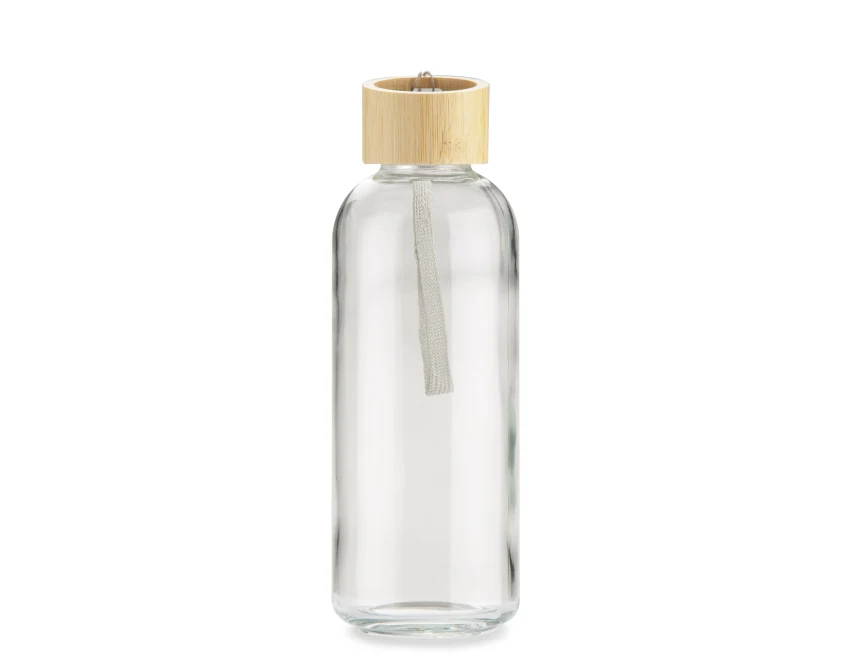 VITRO butelka szklana do wody 650 ml z bambusem