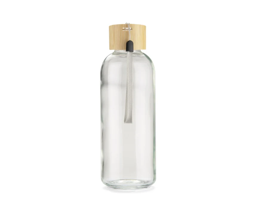 VITRO butelka szklana do wody 650 ml z bambusem