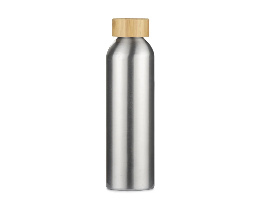 LIAM butelka firmowa 600 ml aluminiowa srebrna
