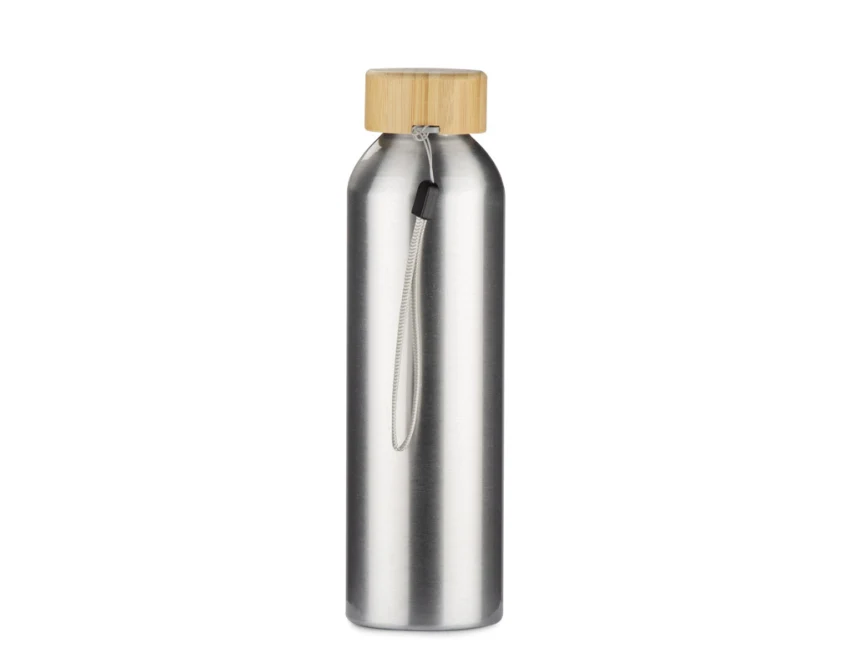 LIAM butelka firmowa 600 ml aluminiowa srebrna
