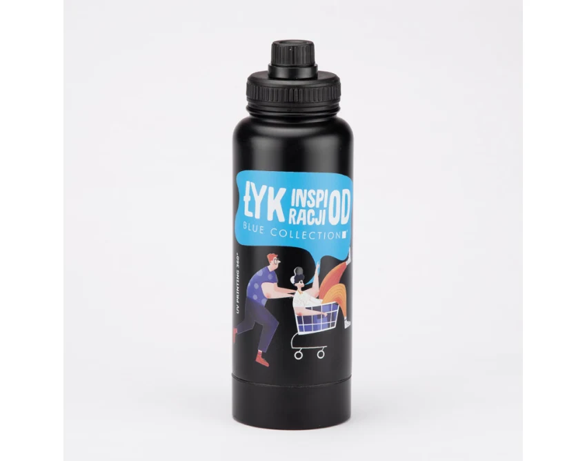 FIDI butelka termiczna na wodę 1000ml – matowa czerń