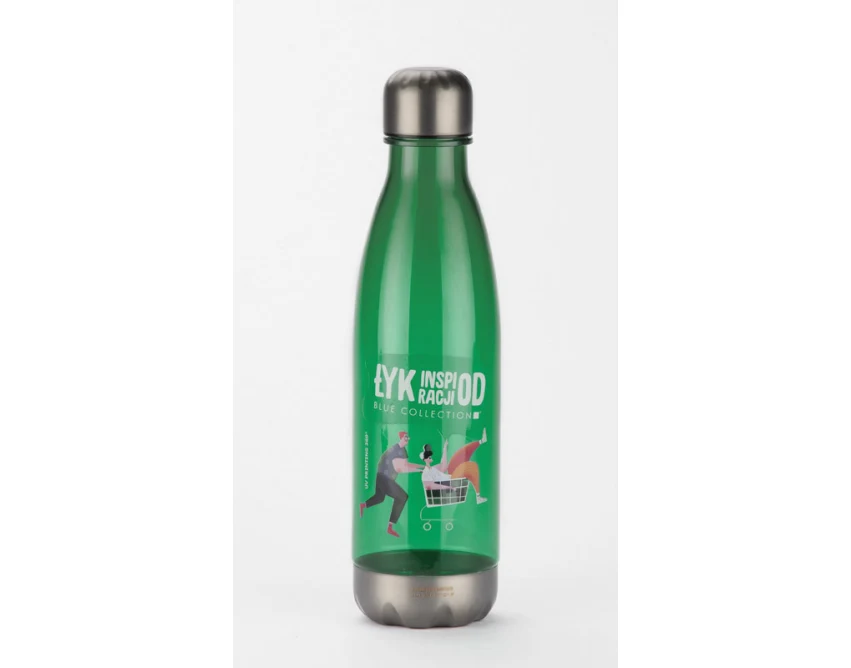 Butelka BOTILA 750 ml z własnym nadrukiem zielona