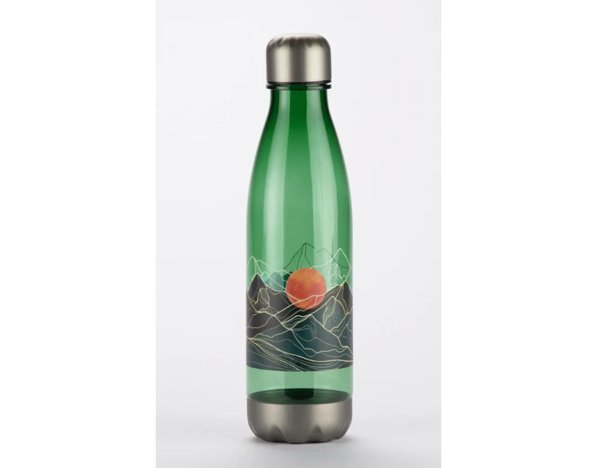 Butelka BOTILA 750 ml z własnym nadrukiem zielona