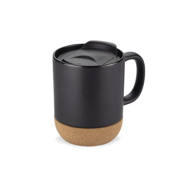 Kubek ceramiczny reklamowy SOFTEL 300 ml czarny