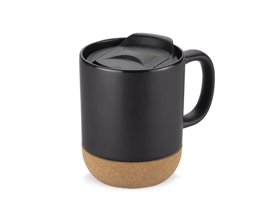 Kubek ceramiczny reklamowy SOFTEL 300 ml czarny