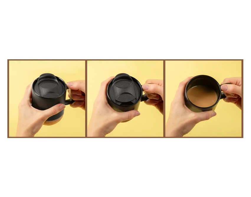 Kubek ceramiczny reklamowy SOFTEL 300 ml czarny