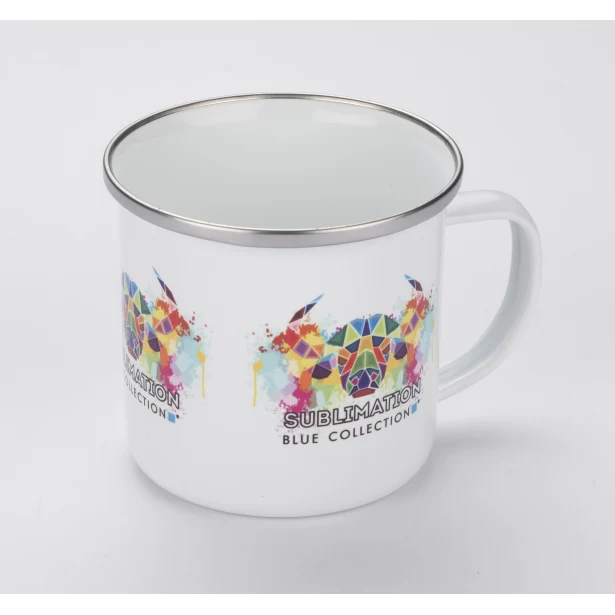 Kubek emaliowany z własnym nadrukiem SUBLIM 380 ml