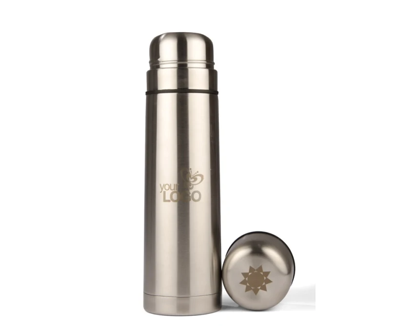 PAVO termos z logo 750 ml stal nierdzewna z kubkami