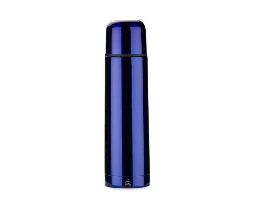 Termos VARMO 500 ml z logo niebieski stalowy