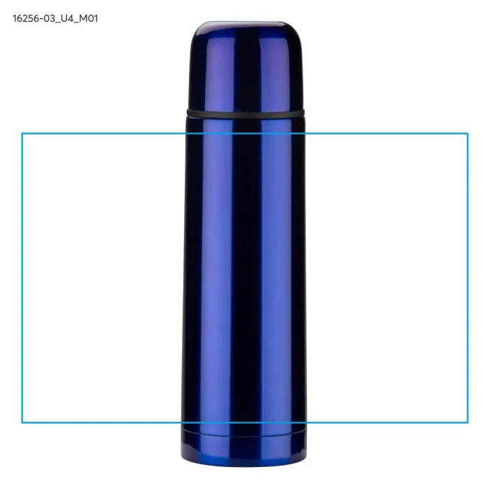 Schemat znakowania dla Nadruk UV - U4 na gadżecie: Termos VARMO 500 ml z logo niebieski stalowy