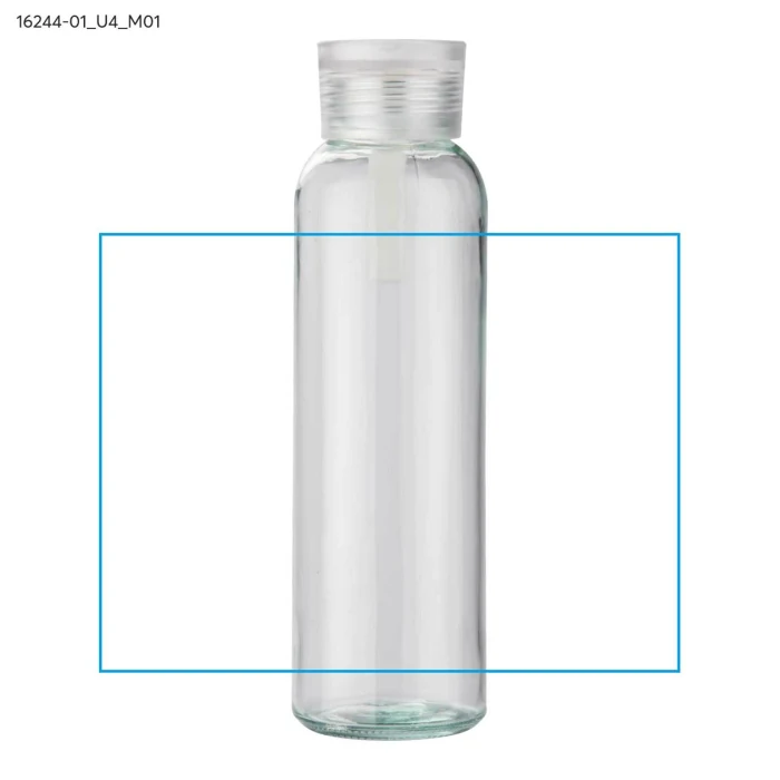 Schemat znakowania dla Nadruk UV - U4 na gadżecie: VERRE szklana butelka 500 ml z nadrukiem