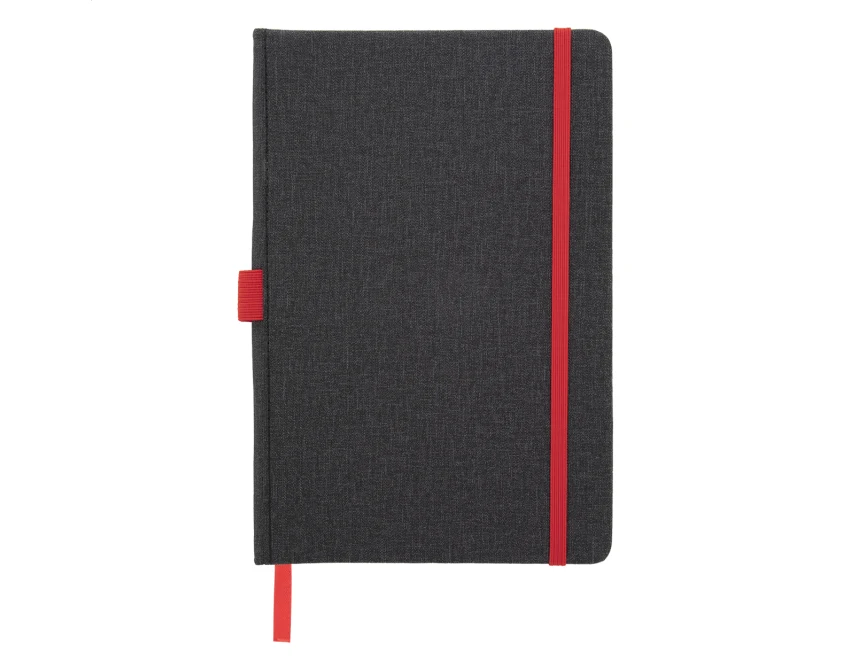 Notes A5 z nadrukiem – skóra PU, z gumką