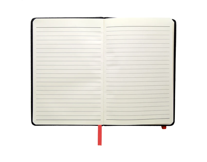 Notes A5 z nadrukiem – skóra PU, z gumką