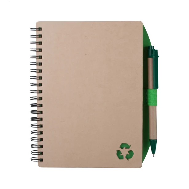 Notatnik ekologiczny z długopisem 135×180 z recyklingu