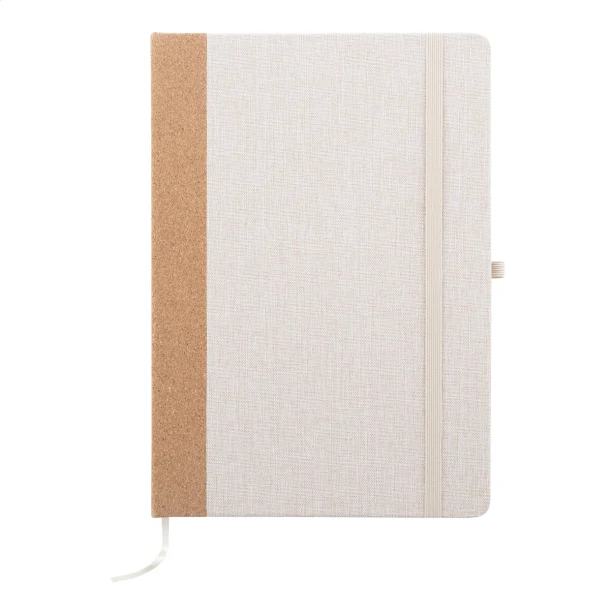 Notes ekologiczny z nadrukiem RPET A5 z korkiem