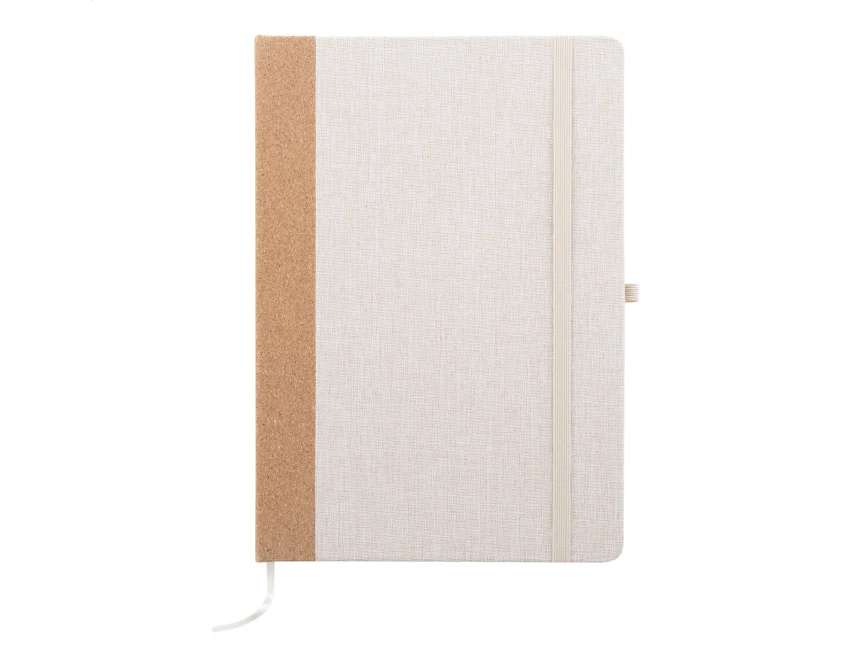 Notes ekologiczny z nadrukiem RPET A5 z korkiem