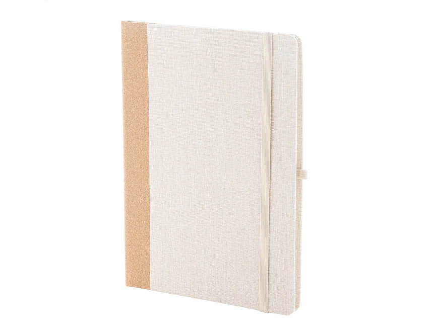 Notes ekologiczny z nadrukiem RPET A5 z korkiem