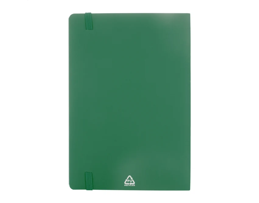 Notes ekologiczny A5 z gumką PU z recyklingu