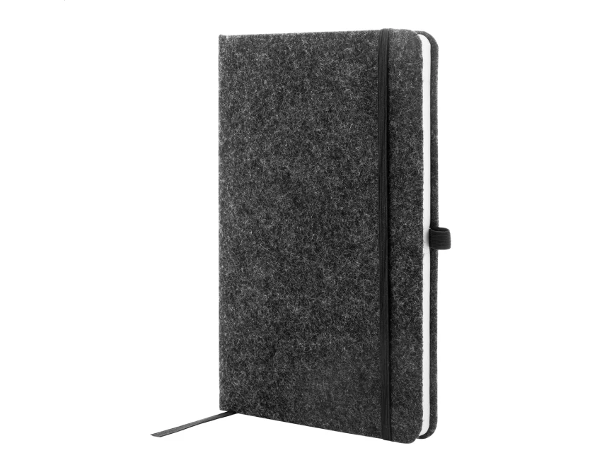 Notes ekologiczny A5 z filcu RPET ciemnoszary