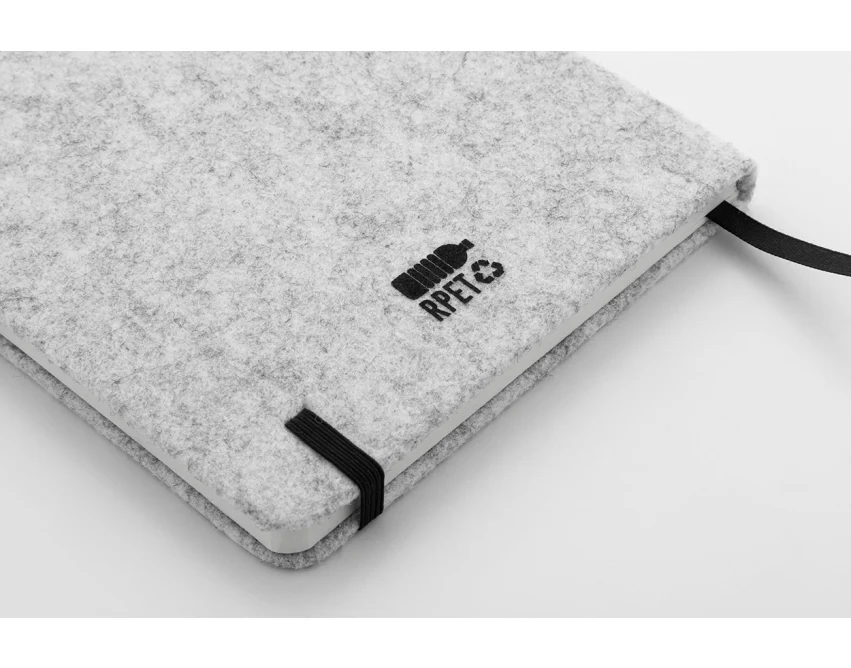 Refelt Note eko notes z logo A5 z filcu RPET