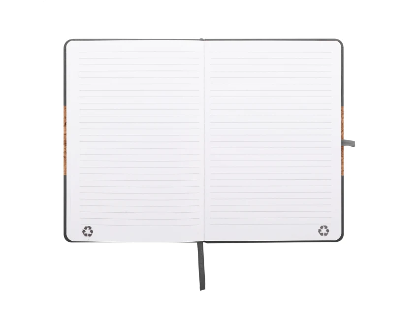 RPU notes korkowy z logo A5, skóra PU