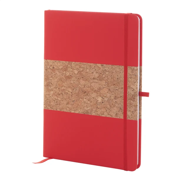 Notes RPU korkowy A5 z logo, gumką i uchwytem