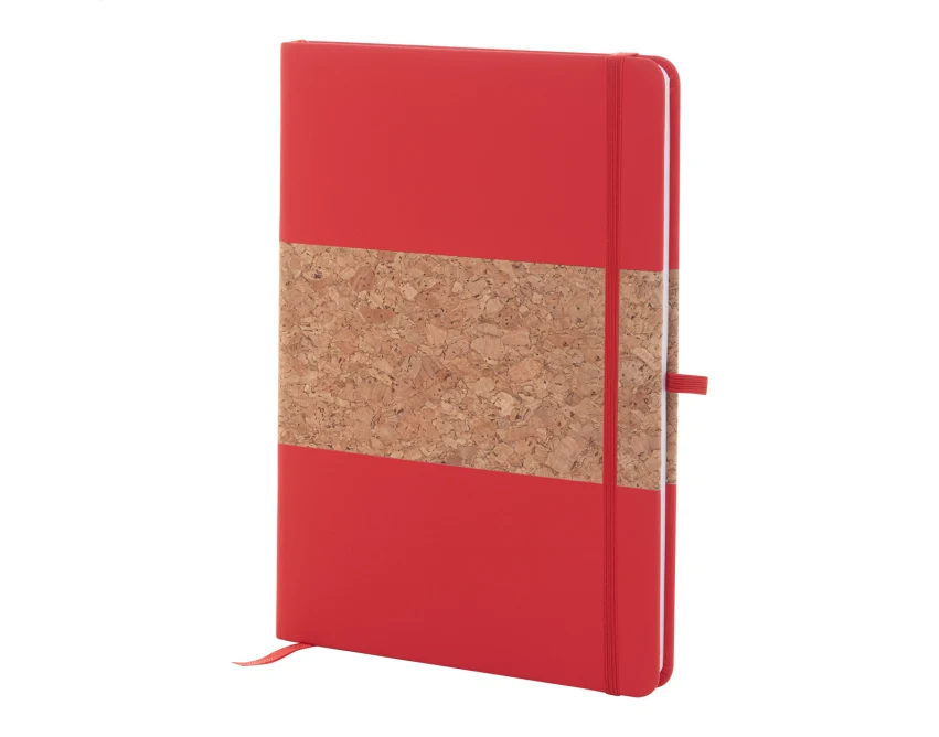 Notes RPU korkowy A5 z logo, gumką i uchwytem