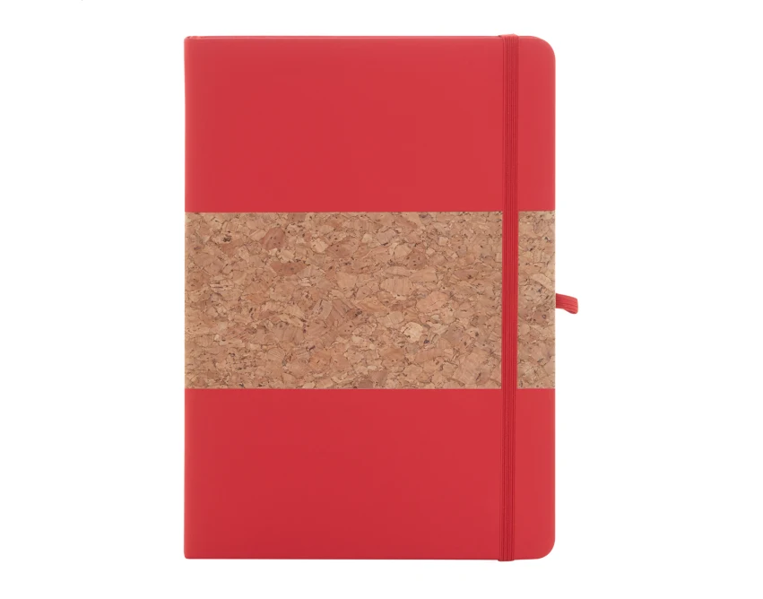 Notes RPU korkowy A5 z logo, gumką i uchwytem