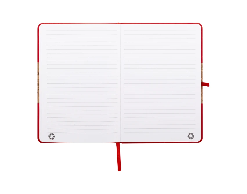 Notes RPU korkowy A5 z logo, gumką i uchwytem