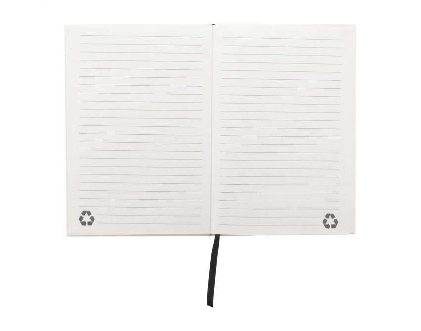 Notes ekologiczny A5 z kartonu po mleku z gumką