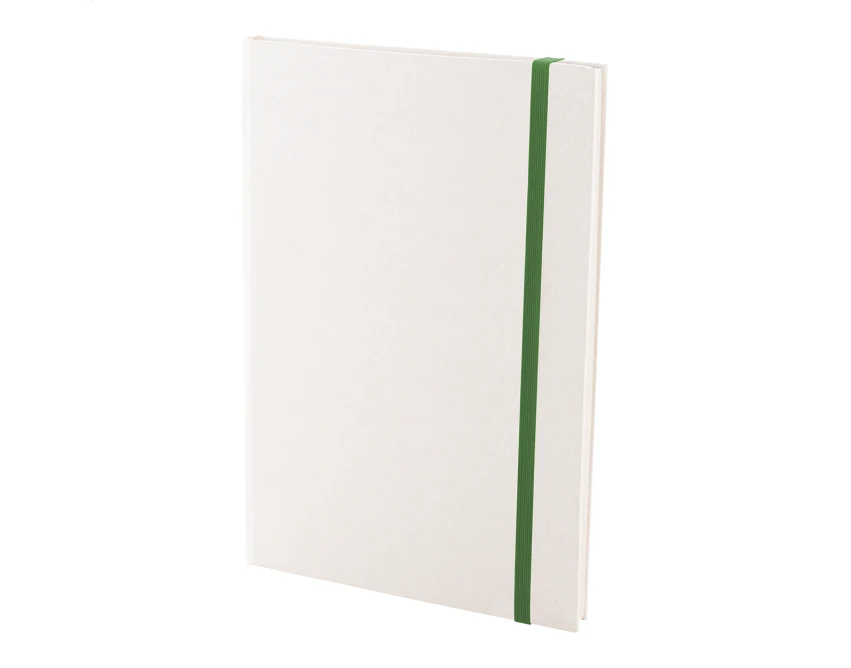 Notes ekologiczny A5 z kartonu po mleku zielony