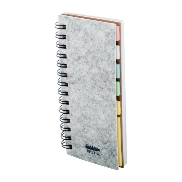 Notes reklamowy z nadrukiem RPET spiralny 61×130 mm