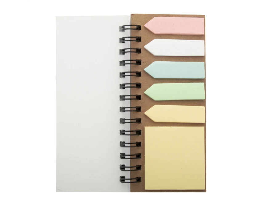 Notes reklamowy z nadrukiem RPET spiralny 61×130 mm