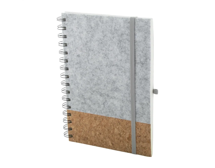 Notes ekologiczny A5 rPET z korkiem i gumką