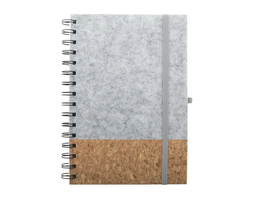 Notes ekologiczny A5 rPET z korkiem i gumką