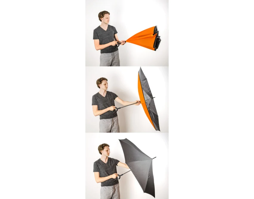 Parasol sztormowy z nadrukiem REVERS 116 cm