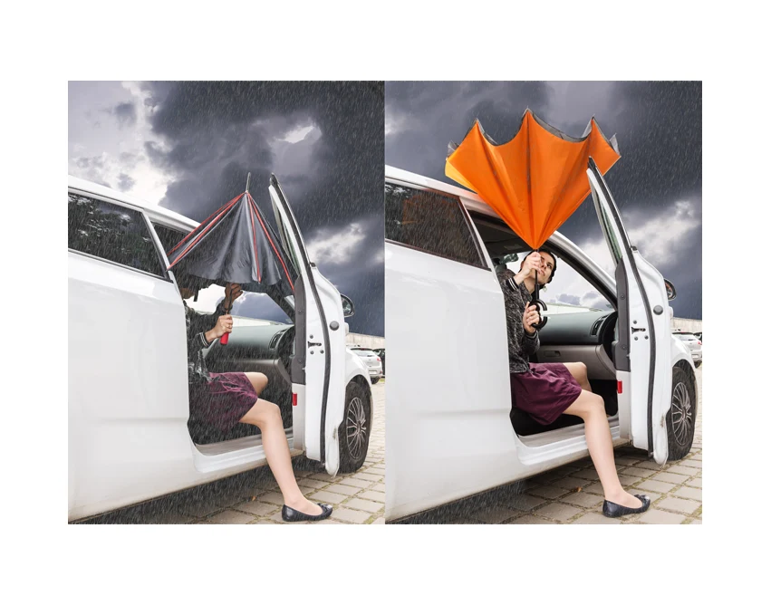 Parasol sztormowy z nadrukiem REVERS 116 cm