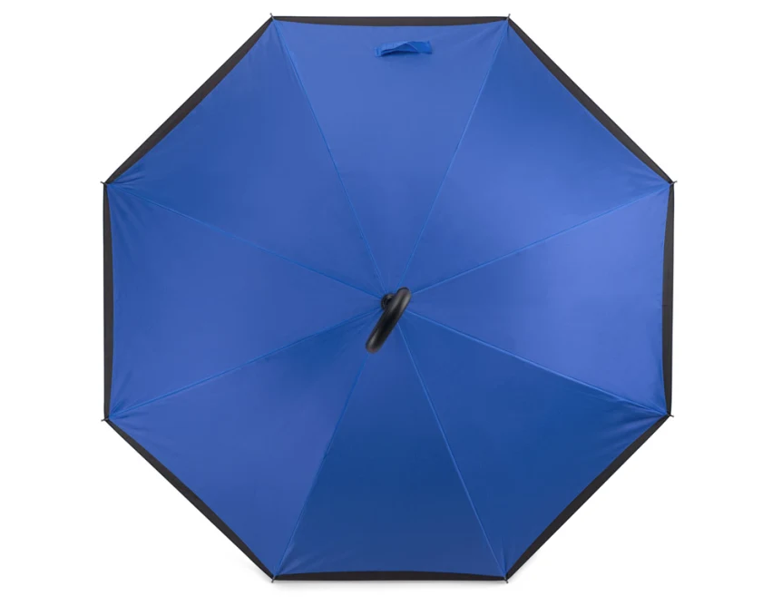 Parasol reklamowy REVERS niebieski z nadrukiem