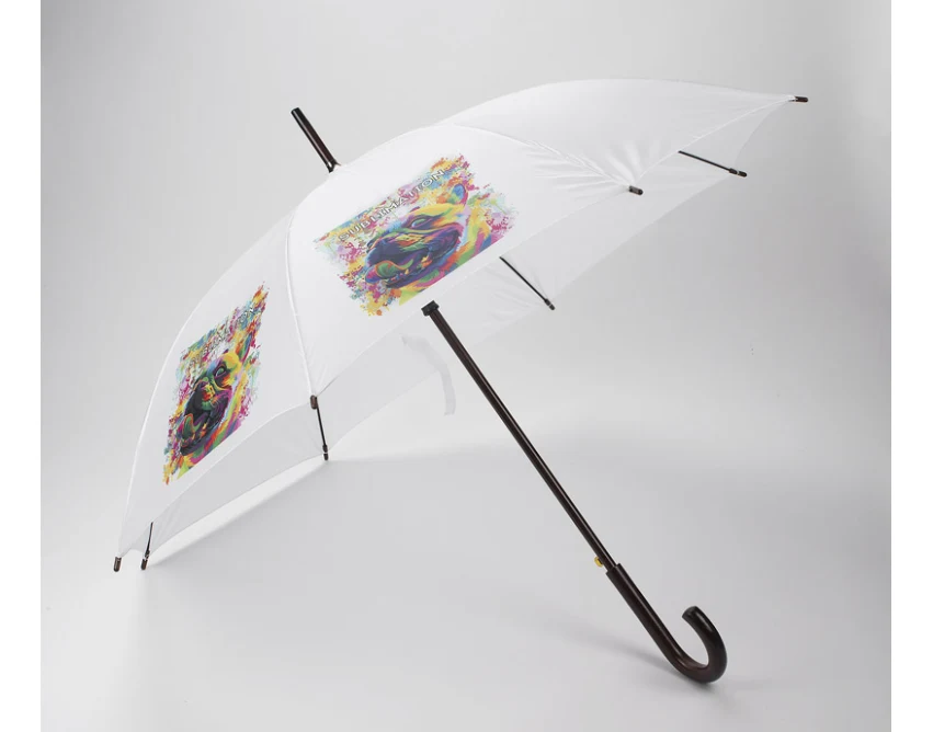 STICK parasol reklamowy 104 cm z drewnianą rączką