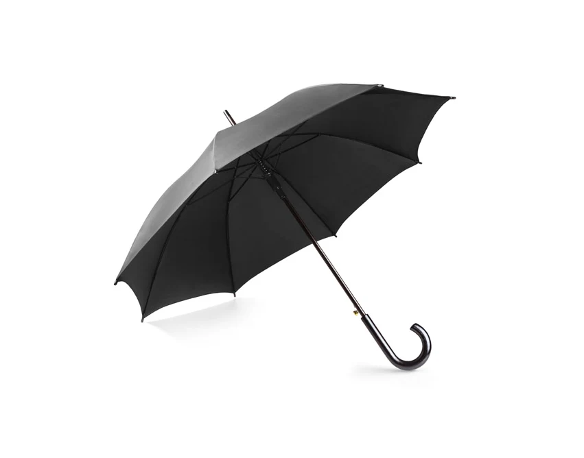 STICK parasol firmowy z logo 190T z drewnianą rączką