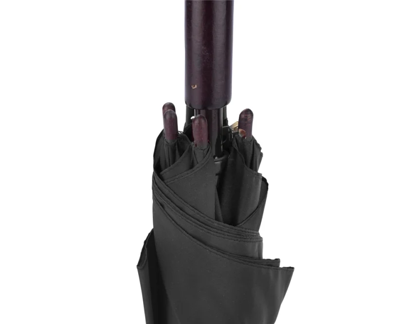 STICK parasol firmowy z logo 190T z drewnianą rączką